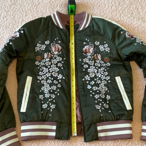 Superdry Suikajan Embroidered Bomber Jacket - Picture 8 of 9